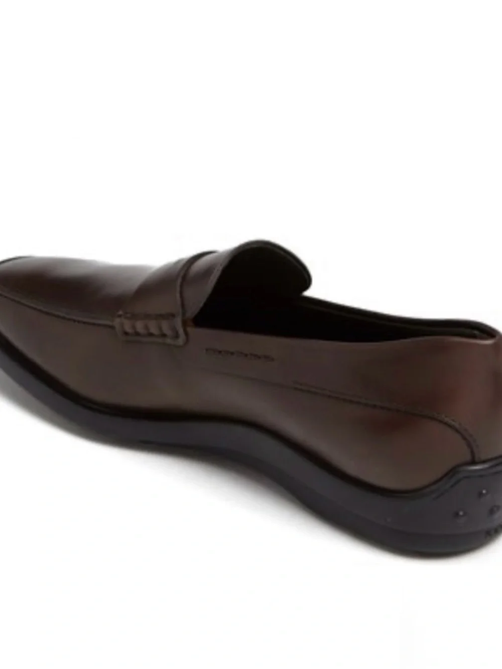 Tod's Men's Quinn Dark Brown Leather Penny Loafers size 9.5